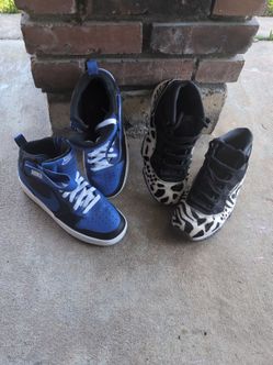 Young ladies Js and a pair of dunks