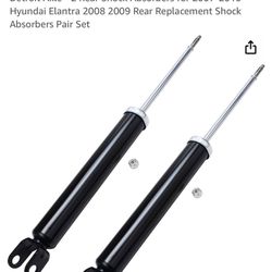 Detroit Axle - 2 Rear Shock Absorbers For Hyundai Elantra 