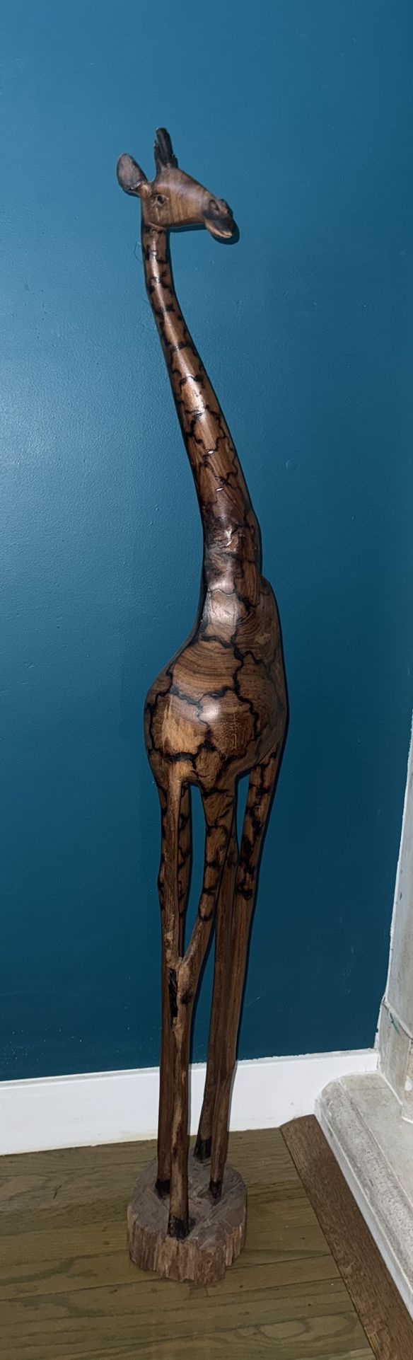giraffe wood Antique