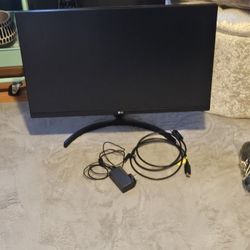 Lg 27" Inch  2560x1440 Qhd Led Ips Panel Gaming Monitor 75hz 5ms Hdr10 Gsync+freesync