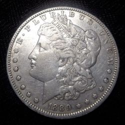 1889 CC Morgan Silver Dollar cleaned
