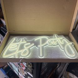 Let’s Party LED sign 