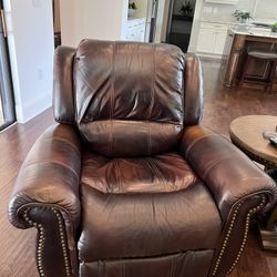 Super Comfortable  Real Leather Recliner