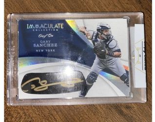 Immaculate Collection Gary Sanchez Baseball Card 1/1 Auto NYY Yankees Twins Panini 2017 Auto!