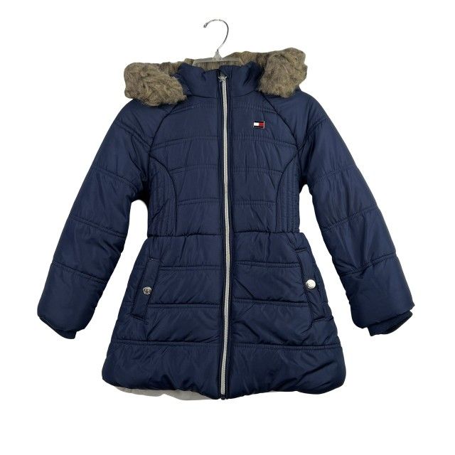 Tommy Hilfiger Girls' Long Length Puffer Jacket SZ S 7/8