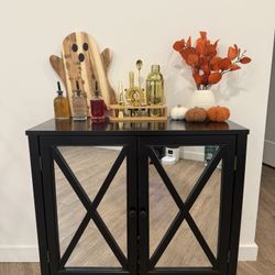 Black Cabinet Hutch