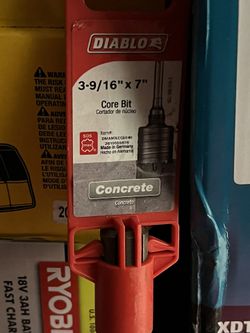 DIABLO 3-9/16”x7  Core Bit New