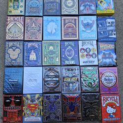 New Sealed Mixed Bicycle Characters Playing Cards Theory Eleven (VALENCIA) $5 Each
