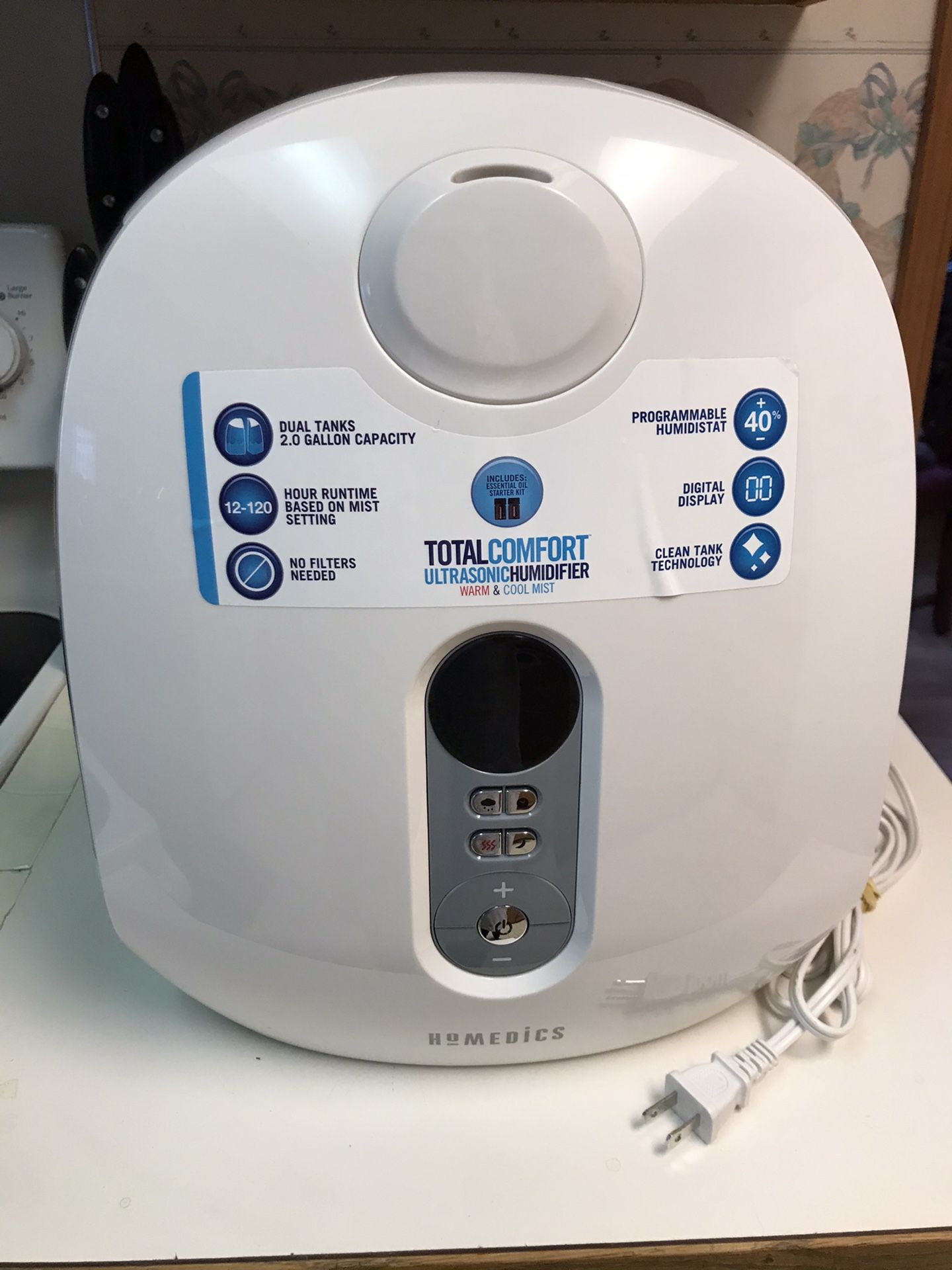 Homedics Total Comfort Ultrasonic Humidifier