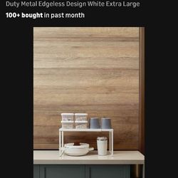 Adjustable Metal Cabinet Shelf  White