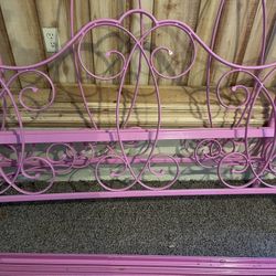 Queen Pottery Barn (pink) Bed Frame Only 
