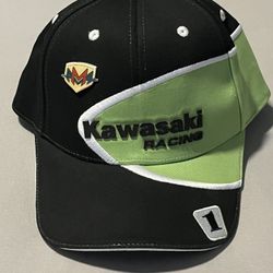 Vintage Authentic Kawasaki Racing Team Green Racing Snapback Hat