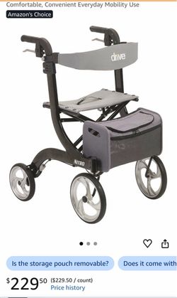 DRIVE MEDICAL NITRO WALKER BLACK GREY