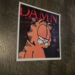 Matte Garfield DAMN Print
