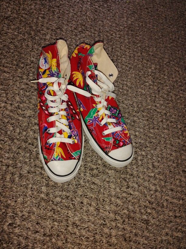 *Vintage* Converse All Star Chuck Taylors (Tropic)