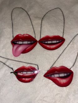 Set of 4  acrylic lips