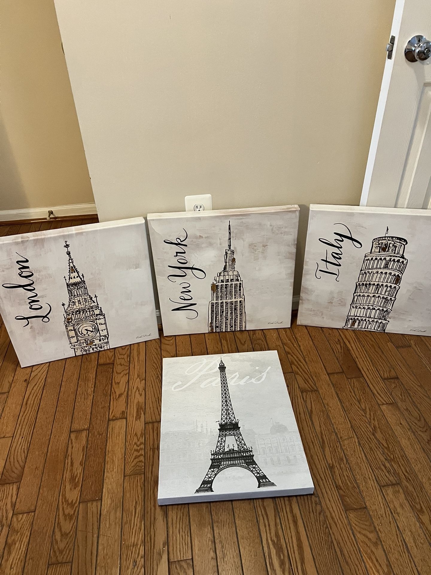 4 Canvas landmark Pictures 