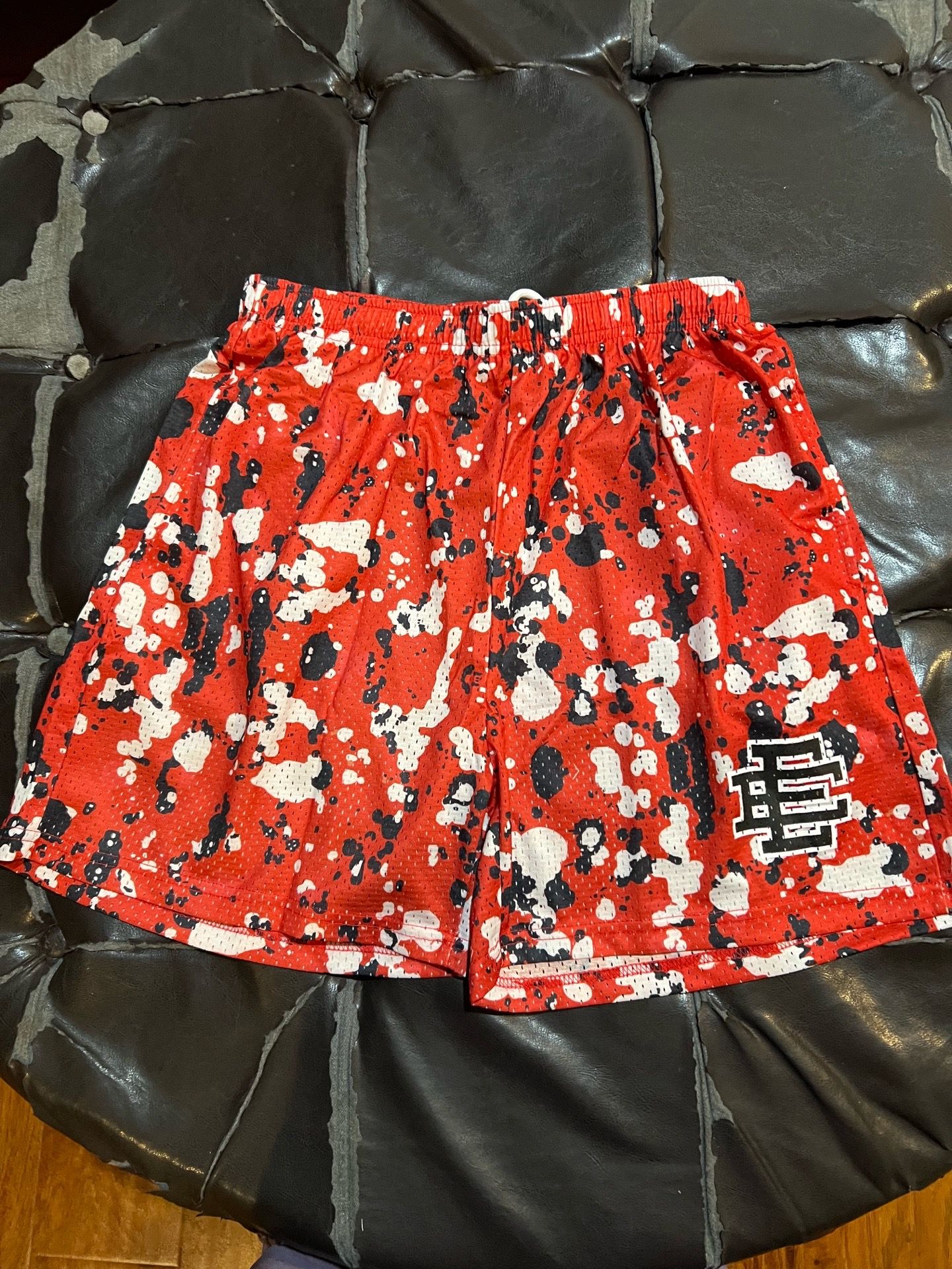 Eric Emanuel Red Splatter Shorts