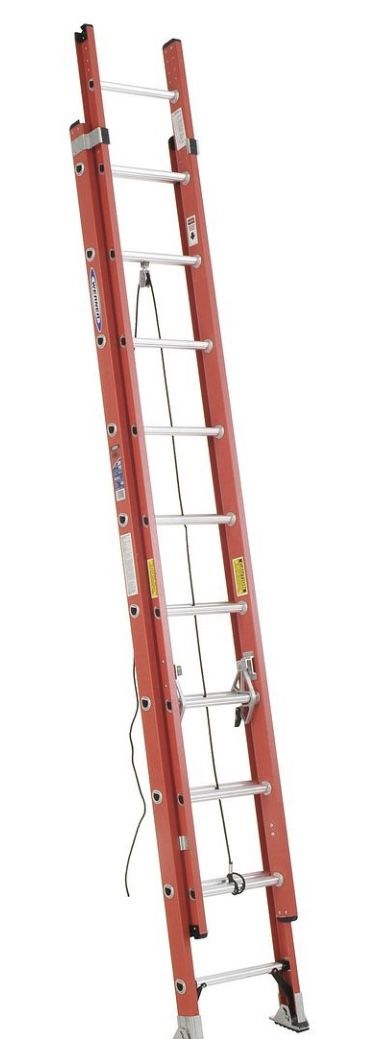 THREE Werner fiberglass Ladders