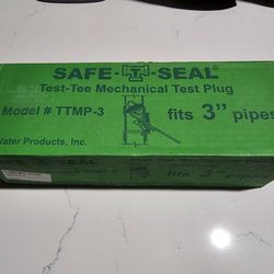 Safe-T-Seal Ttmp-3 Test Plug,Rubber,Mechanical,3" Size
