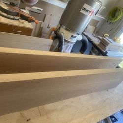 CUSTOM WHITE OAK SHELVES
