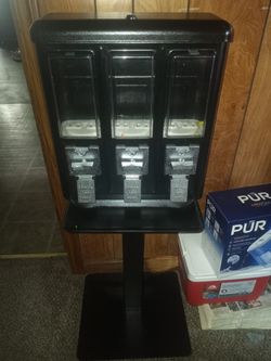 3 COIN 25 CENT SLOT CANDY VENDING 🍬 MACHINE