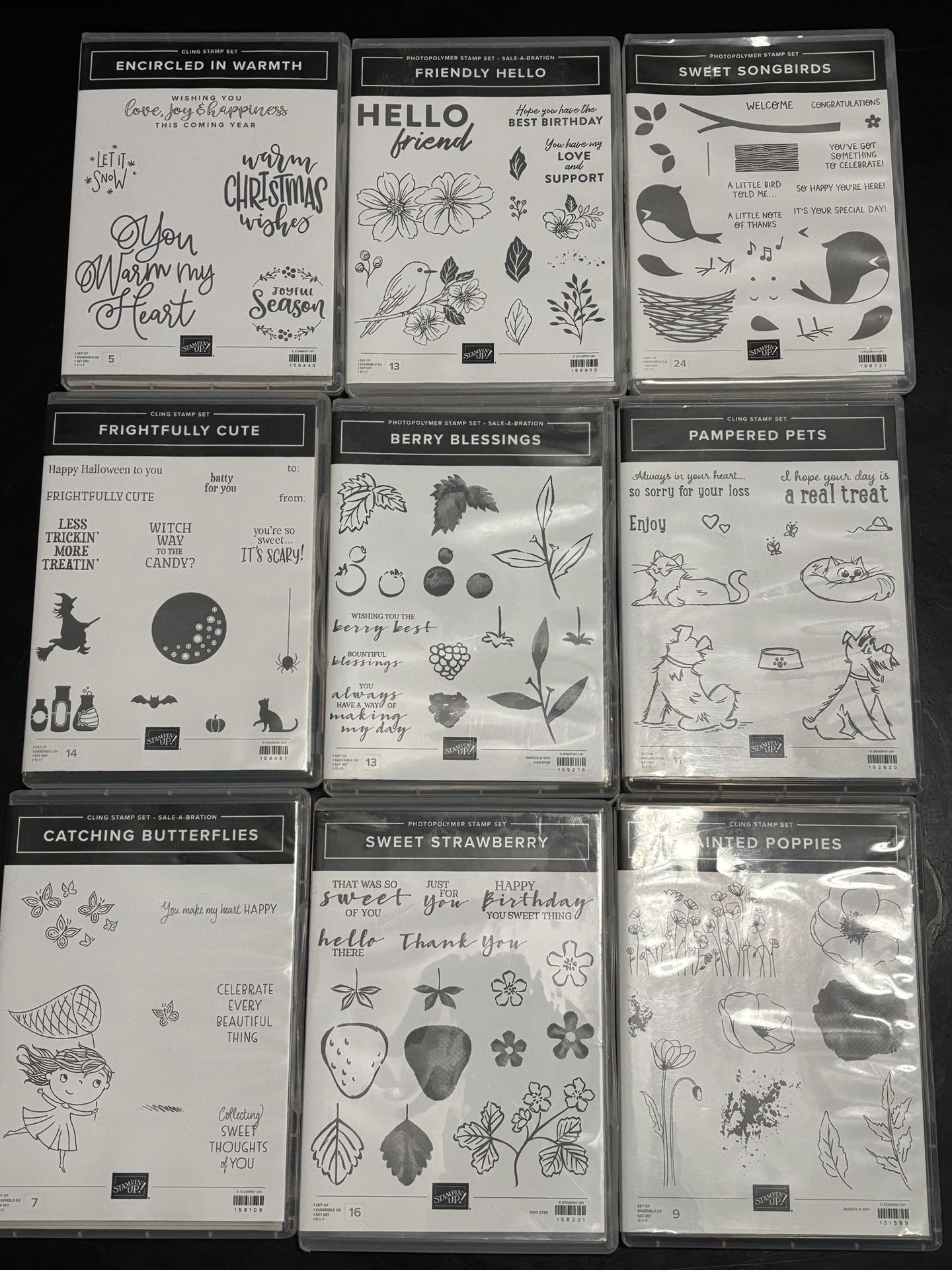 Stampin’ Up Photopolmyer And Cling Stamps