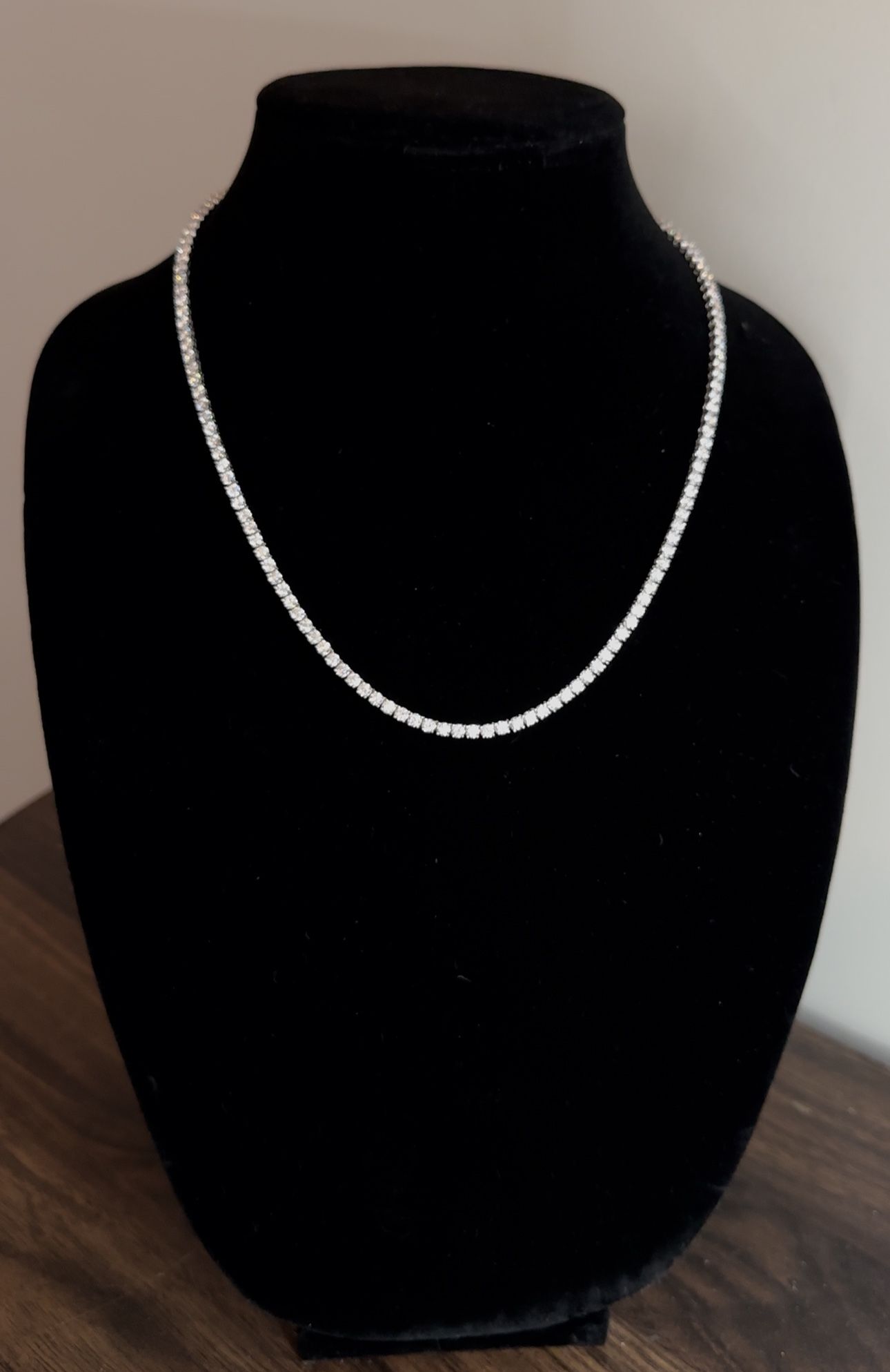 15 CTW 20” 925 Moissanite Tennis Chain
