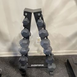 Inspire  Dumbbell Set with Rack