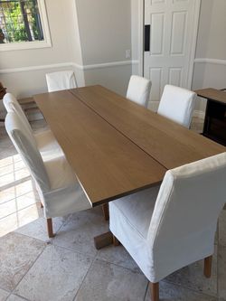 IKEA KLIMPFJÄLL Dining Table + 6 BERGMUND Chairs