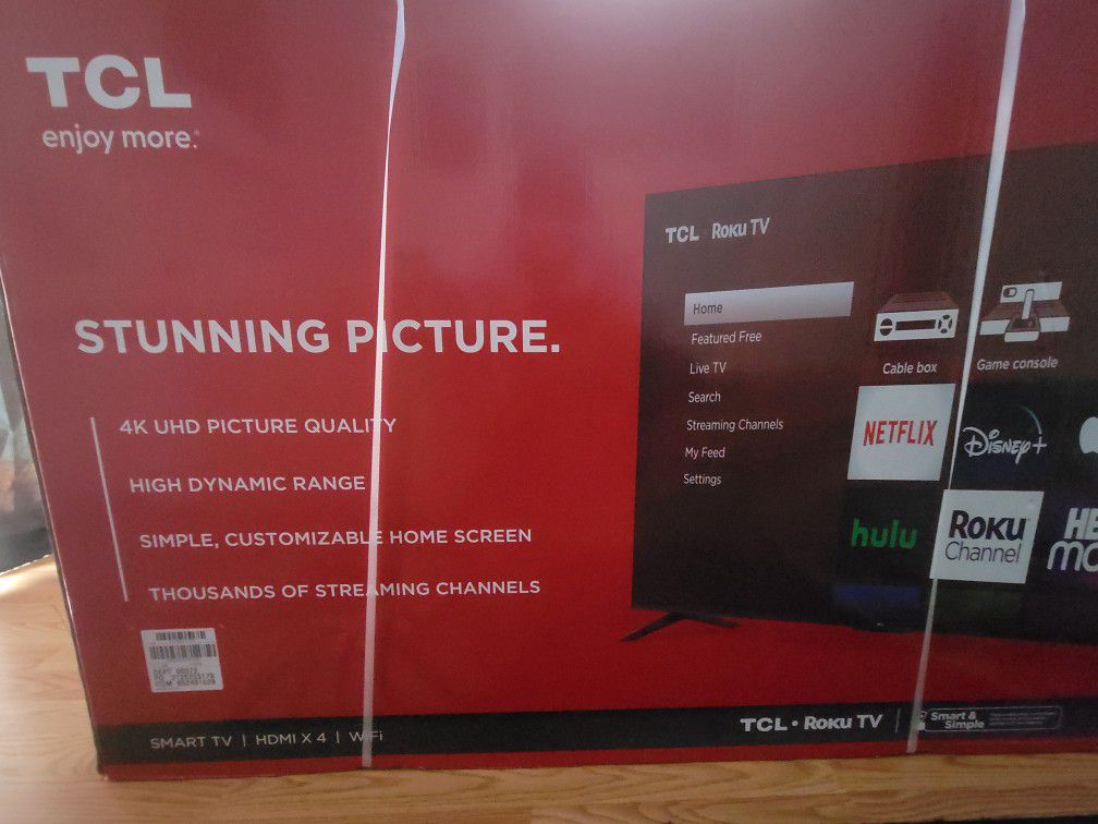 BRAND NEW TCL 4K 55 INCH TV