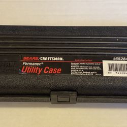 Vintage Made In USA Craftsman Permanex Small Black Utility Case