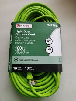 LIGHT DUTY OUTDOOR CORD 100 FT (NEW)