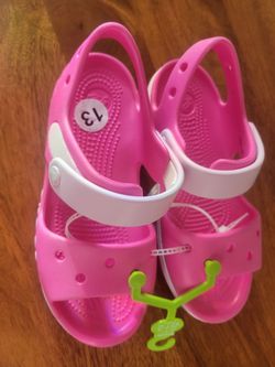 Crocs girls bayaband sandals size 13 New