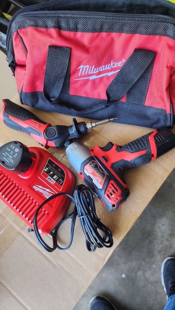 Milwaukee Impact Drill And Soldering Iron