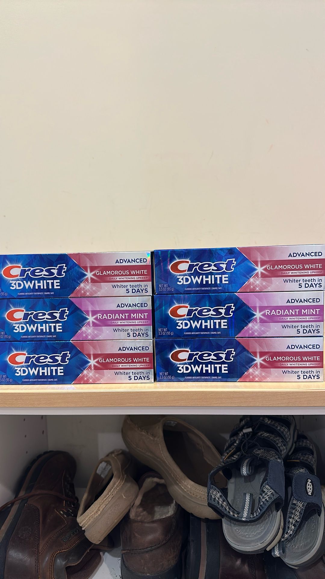 Crest 3D White Advanced toothpaste 3.3 oz: 2 for $5