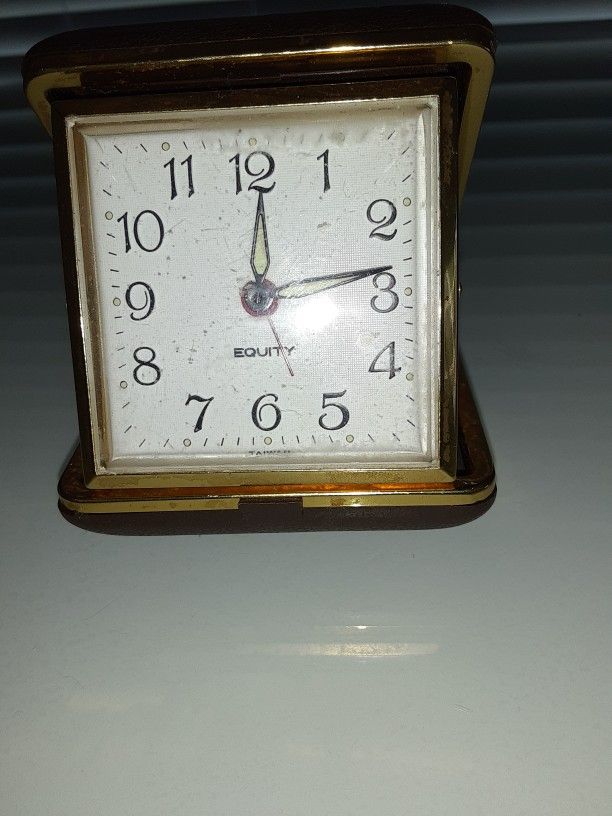Antique EQUITY Traveling Clock 