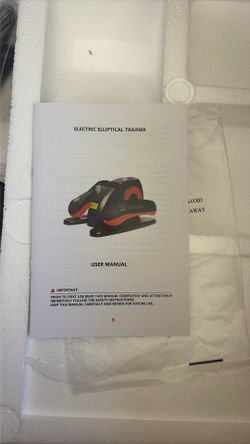 Electric elliptical trainer