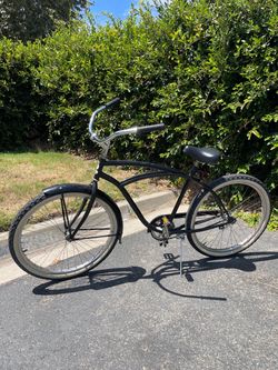 Black Beach Cruiser Bicycle
