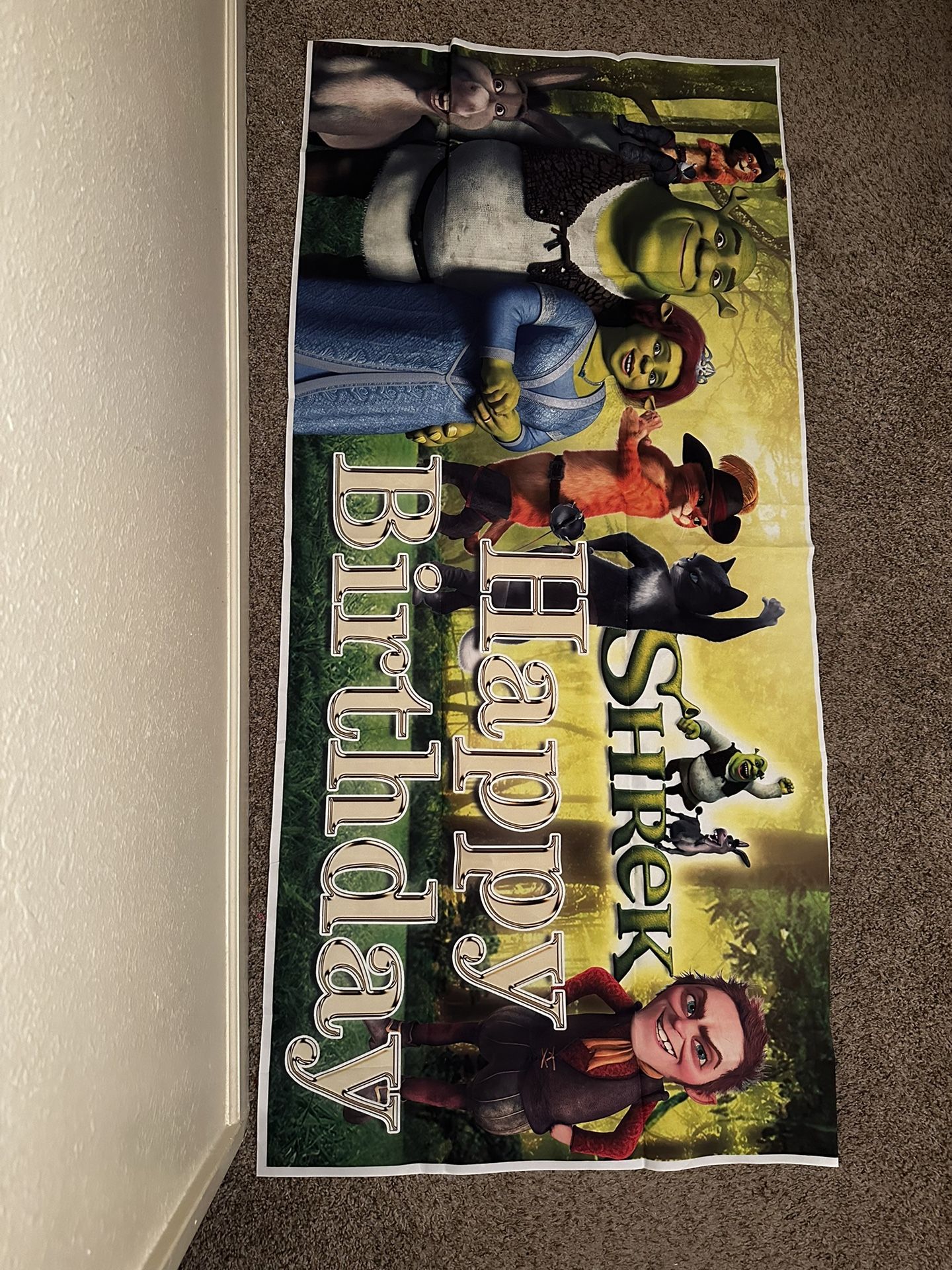 Shrek birthday Banner