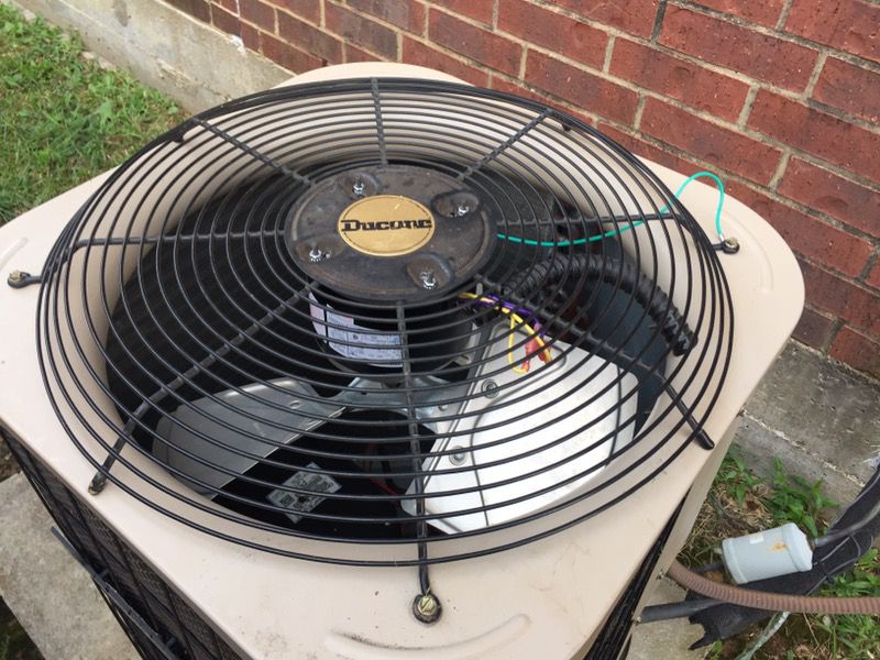 Condenser fan motor install - AC REPAIR