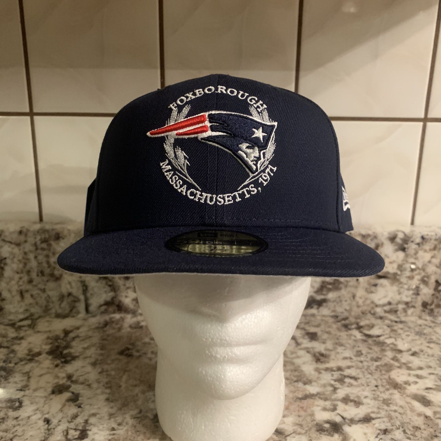 New England Patriots 2019 NFL Draft NEW ERA 59FIFTY - Sz. 7 1/2