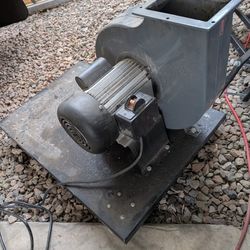 High Pressure Blower Wheel on Rolling Platform 
