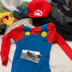 Mario Costume 4-6 Boys 