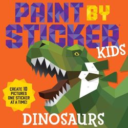 New Paint By Sticker Kids Dinosaur Book