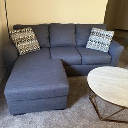 Reversible Blue Couch