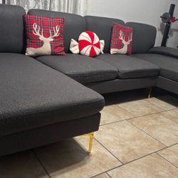 Dark Grey Modern Couch