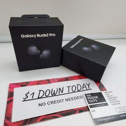 Samsung Galaxy Buds 2 Pro Headphones New - $1 Down Today - NO CREDIT Needed