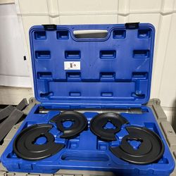 5pc Coil Spring Compressor Telescopic Repair Tool Kit For Mercedes Benz