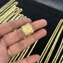 10kt Gold Nugget Ring 